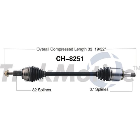 Surtrack Axle Cv Axle Shaft, Ch-8251 CH-8251